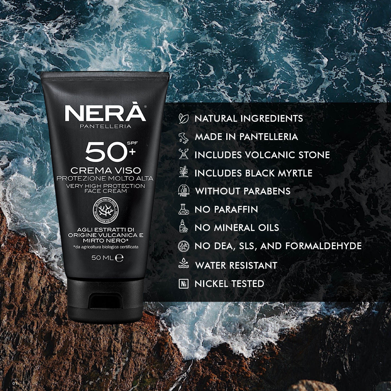NERA SPF 50 Sunscreen Face Cream – High UVA-UVB Protection
