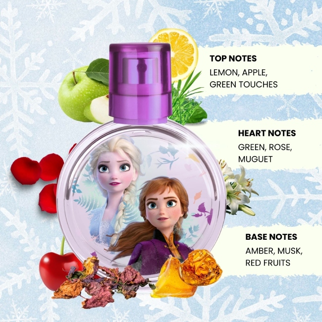 Disney Frozen Eau de Toilette Natural Perfume Spray, Vegan and