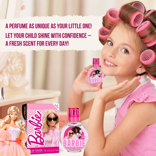 Barbie Eau de Toilette Natural Perfume Spray, Vegan and