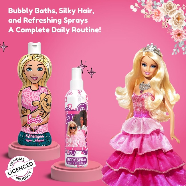 Morning Routine Barbie Takes A Bath Barbie Scent Gift Set