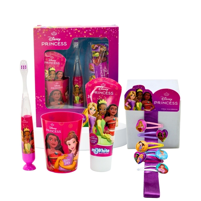 Disney Princess Kids Oral Care Gift Set – Flashing Toothbrush with