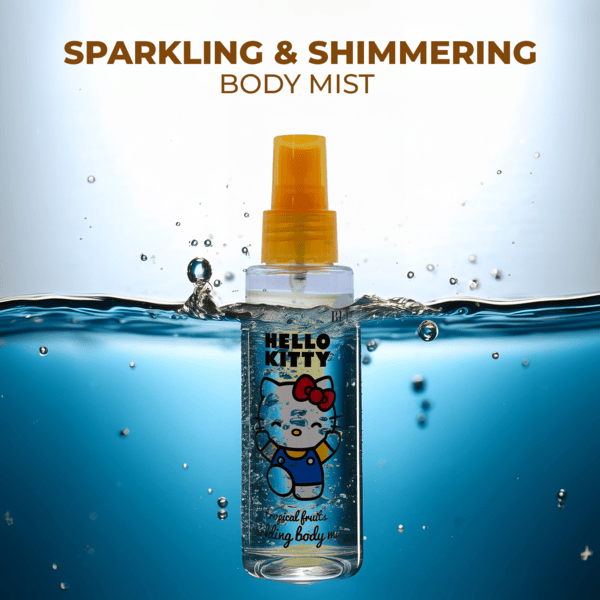 Hello Kitty Sanrio Sparkling Body Mist for Girls - Tropical Fruit