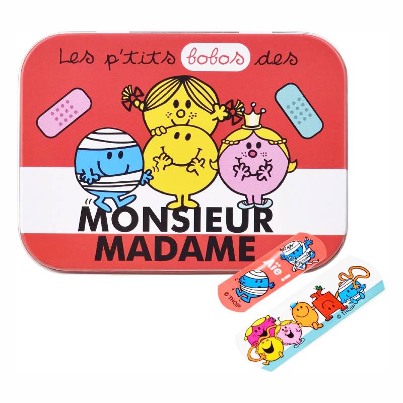 Mr Men Kids Plasters in Reusable Metal Tin