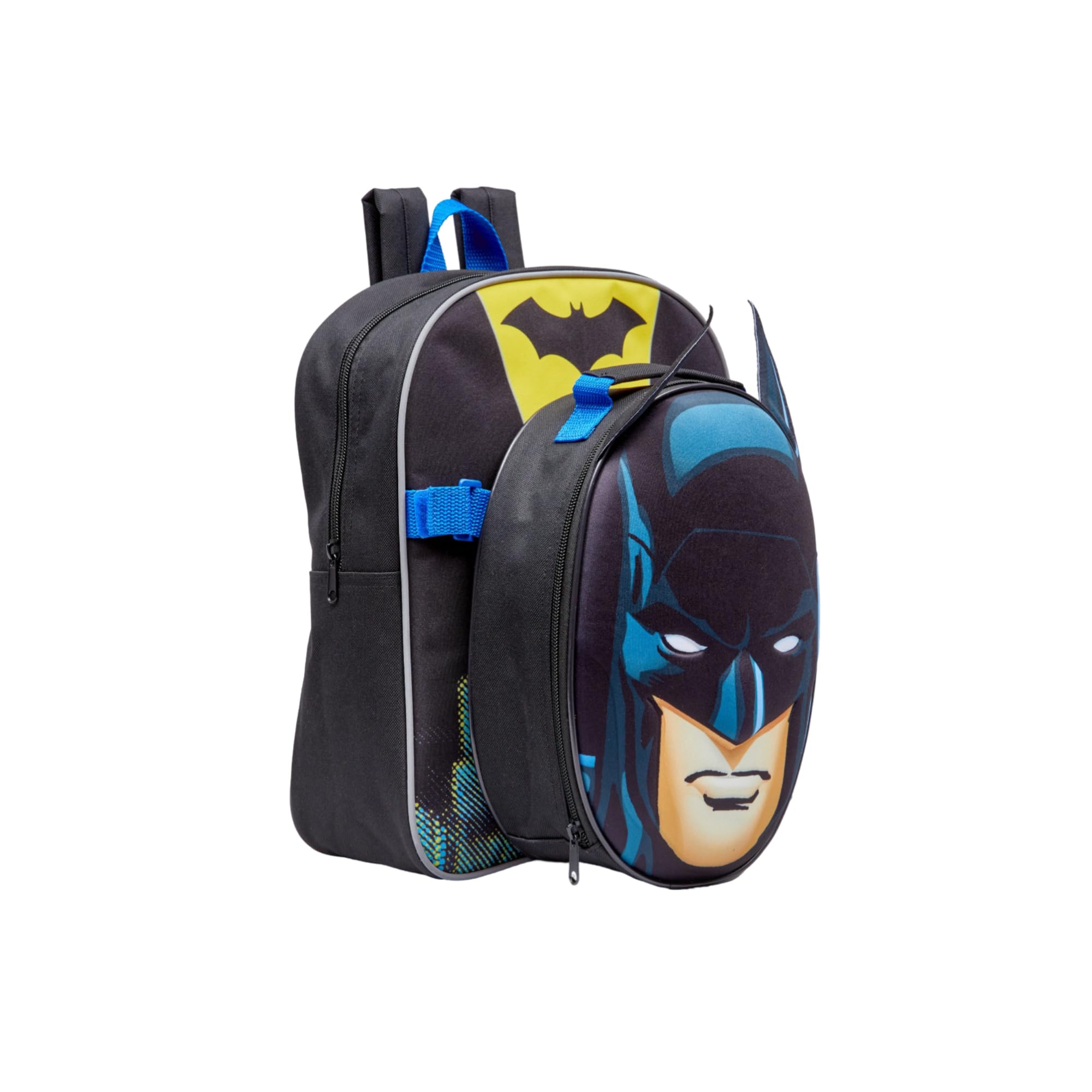 Batman Backpack with Lunch Bag Kids Detachable Matching School Bag ...