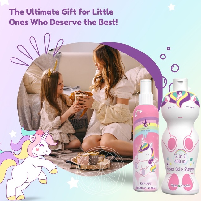 Eau My Unicorn Scent Gift Set, Includes Natural Eau de Cologne