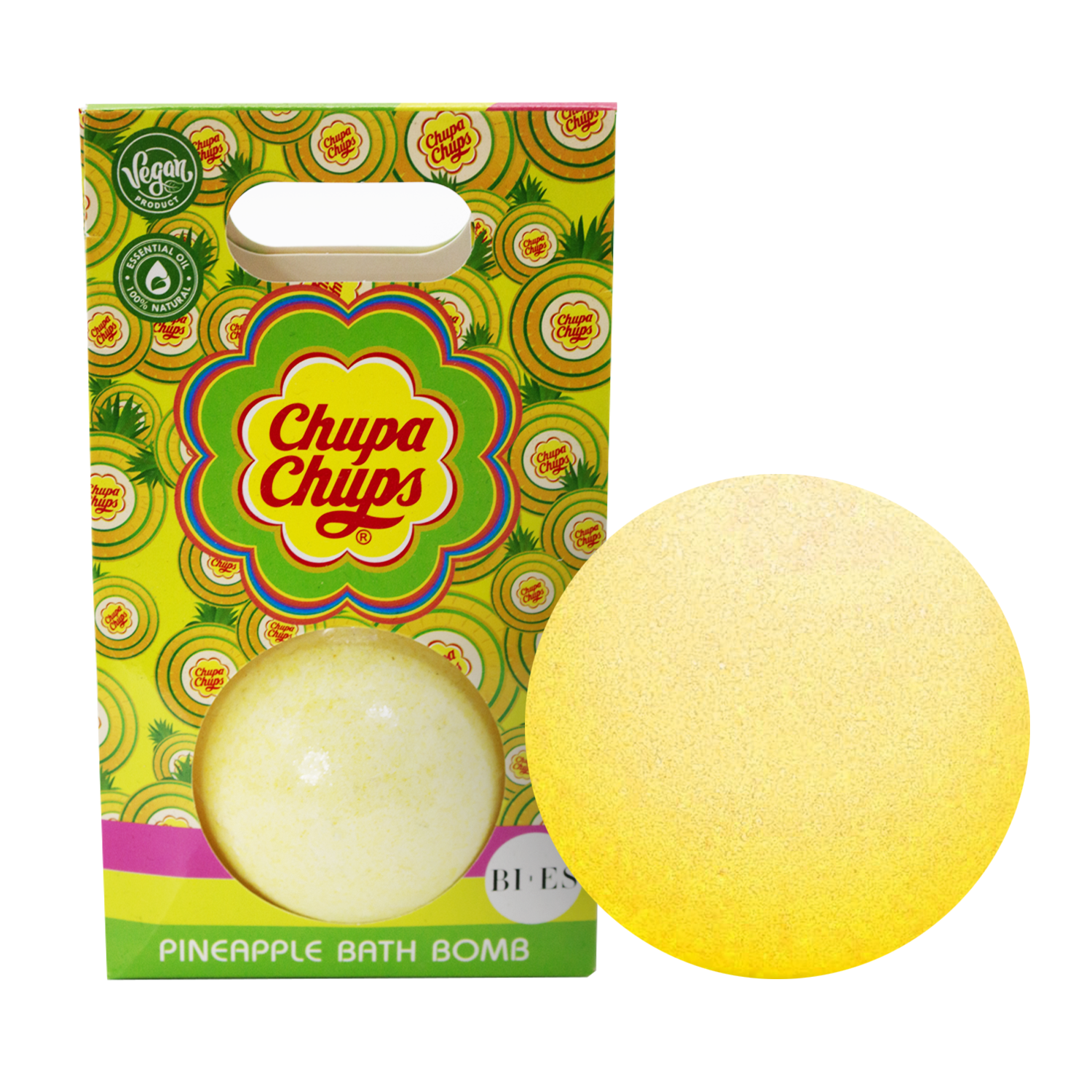 chupa chups kids bath bomb inside its packaging